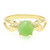 Zilveren ring met een keizerlijk chrysopraas