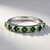 Anello in argento con Diopside Russo