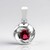 Ciondolo in argento con Tormalina Rosa Brasiliana (Pallanova)