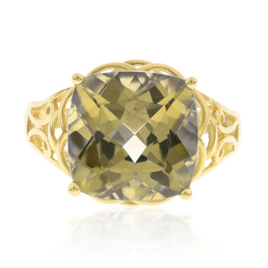 Anello in oro con Tormalina Neon del Congo (AMAYANI)