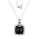 Collana in argento con Agata Nera