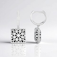 Orecchini in argento con Spinello Nero