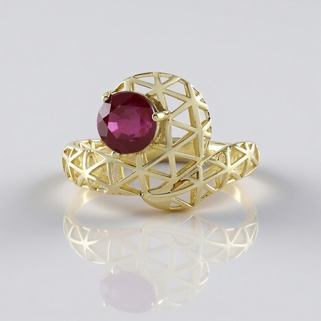 Anello in oro con Rubino del Madagascar (Ornaments by de Melo)