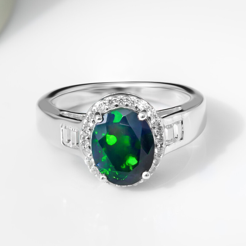 Mezezo-Opal-Silberring