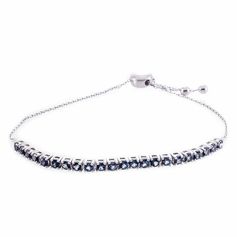 Londonblauer Topas-Goldarmband