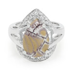 Sonora-Dendriten-Jaspis-Silberring