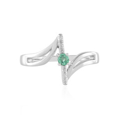 Bague en argent et Emeraude de Russie