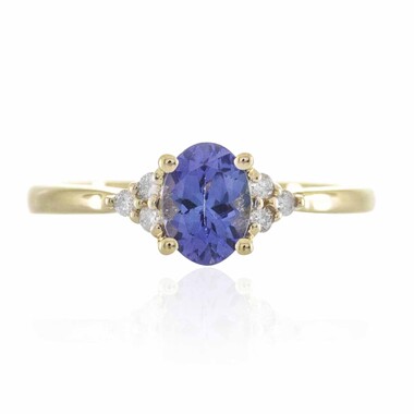 AAA-Tansanit-Goldring (CIRARI)