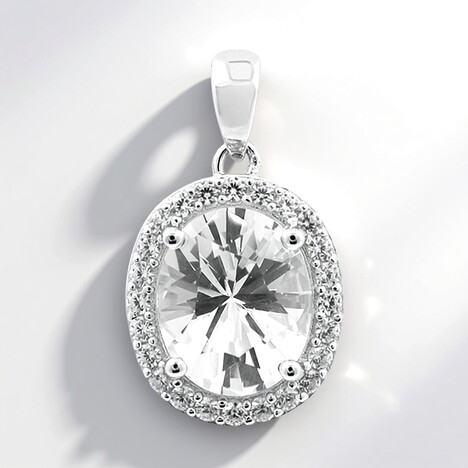 Ciondolo in argento con Danburite