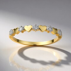 Anello in oro con Diamante SI1 (G) (Annette)