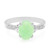 Zilveren ring met een keizerlijk chrysopraas