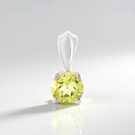 Pendentif en argent et Quartz de l'Ouro Verde
