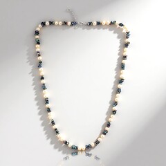 Collana in argento con Perla d'Acqua Dolce Bianca