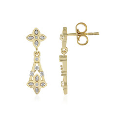 Boucles d'oreilles en argent et Diamant I2 (I)