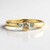 Anello in argento con Diamante Champagne I2