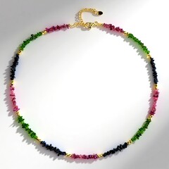 Collana in argento con Ematite Dorata (Riya)