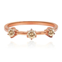 Bague en or et Diamant rose de France SI1 d'Argyle 