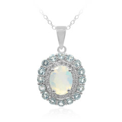 Collier en argent et Opale Welo