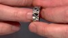 Anillo en plata con Diamante azul rey