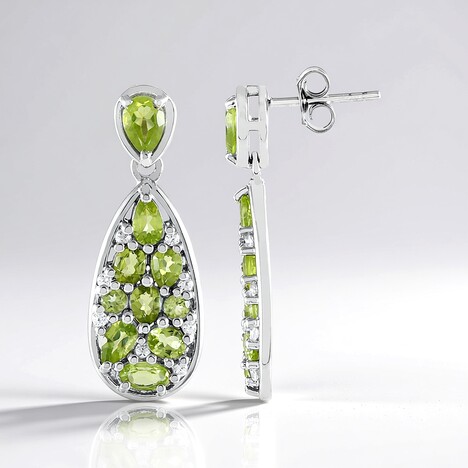 Orecchini in argento con Peridoto