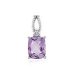 Ciondolo in argento con Quarzo Azur