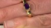 Zilveren ring met een amethist (MONOSONO COLLECTION)