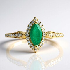 Anello in oro con Smeraldo Colombiano (CIRARI)
