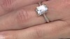 Zilveren ring met een witte topaas