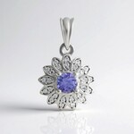 Ciondolo in argento con Tanzanite