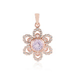 Zilveren hanger met een kunziet (SAELOCANA)