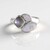 Anello in argento con Pietra di Luna Blu (KM by Juwelo)
