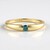 Anello in oro con Diamante Blu I2