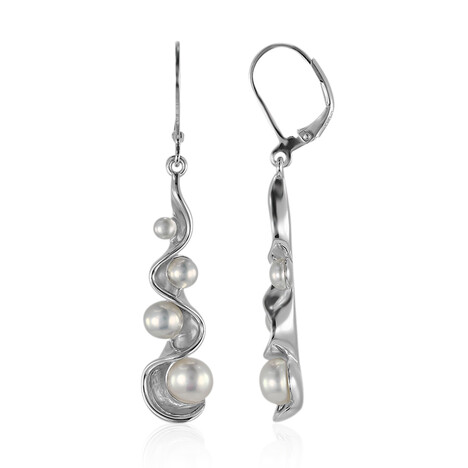 Zilveren oorbellen met zoetwater kweekparels (MONOSONO COLLECTION)