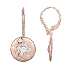 Pendientes en plata con Zircón (Adela Silber)