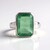 Anello in argento con Fluorite Verde (MONOSONO COLLECTION)