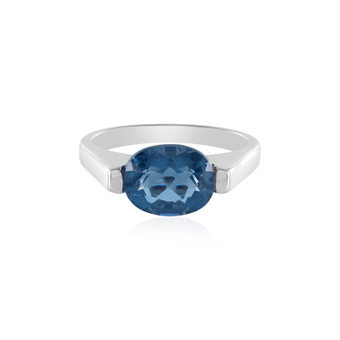 Anillo en plata con Fluorita de color cambiante