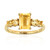 Bague en argent et Citrine