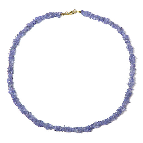 Tansanit-Silberhalskette