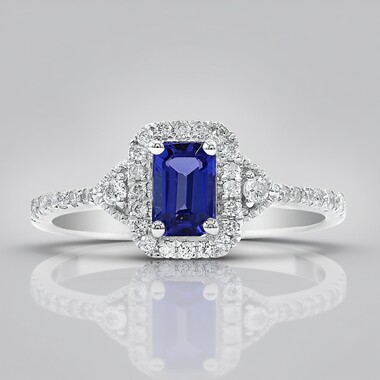 Anello in oro con Tanzanite AAA (CIRARI)