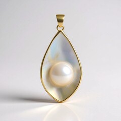 Ciondolo in argento con Perla Mabe
