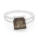 Bague en argent et Quartz fumé