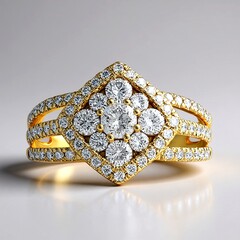 Anello in oro con Diamante VVS1 (G)