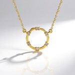 Collana in argento con Diamante Champagne I2 (de Melo Essence)