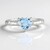 Bague en argent et Aigue-marine du Brésil