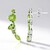 Orecchini in argento con Peridoto