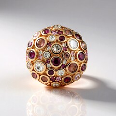 Anello in argento con Rodolite (KM by Juwelo)