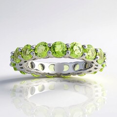 Peridot Silver Ring