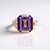 Anello in argento con Ametista Rose de France (Adela Silber)