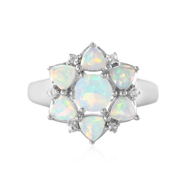 Anello in argento con Opale di Welo