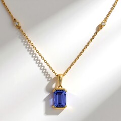 Collana in oro con Tanzanite AAA (CIRARI)